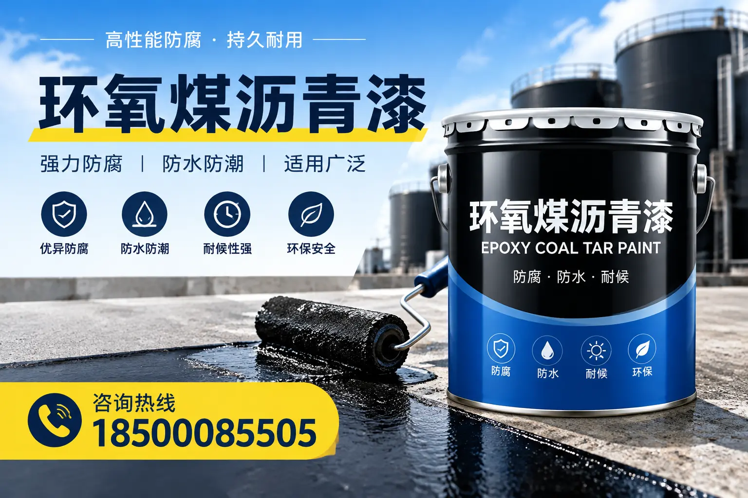 选择环氧煤沥青漆的五大理由,江阴客户必知